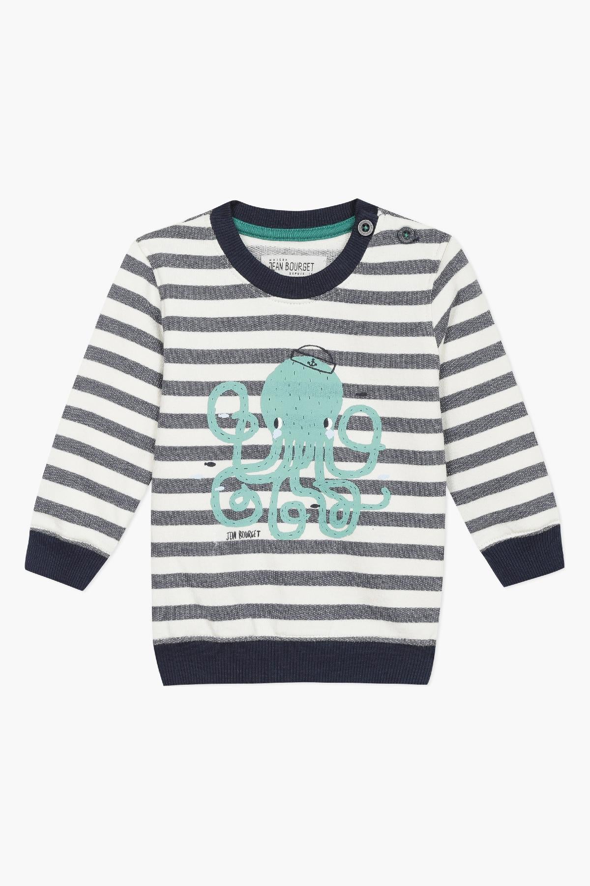 Jean Bourget Octopus Baby Boys Sweatshirt – Mini Ruby