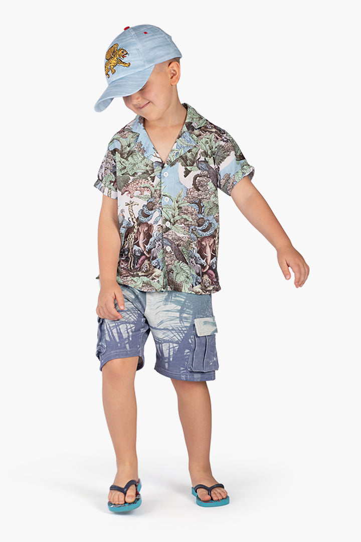 Paper Wings Palms Boys Cargo Shorts