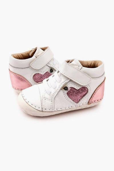 Girls Shoes Old Soles Pave My Heart - Snow Pink