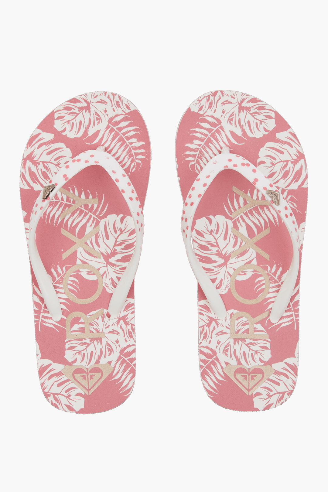Roxy Pebbles Vii Girls Flip Flops - Barely Pink