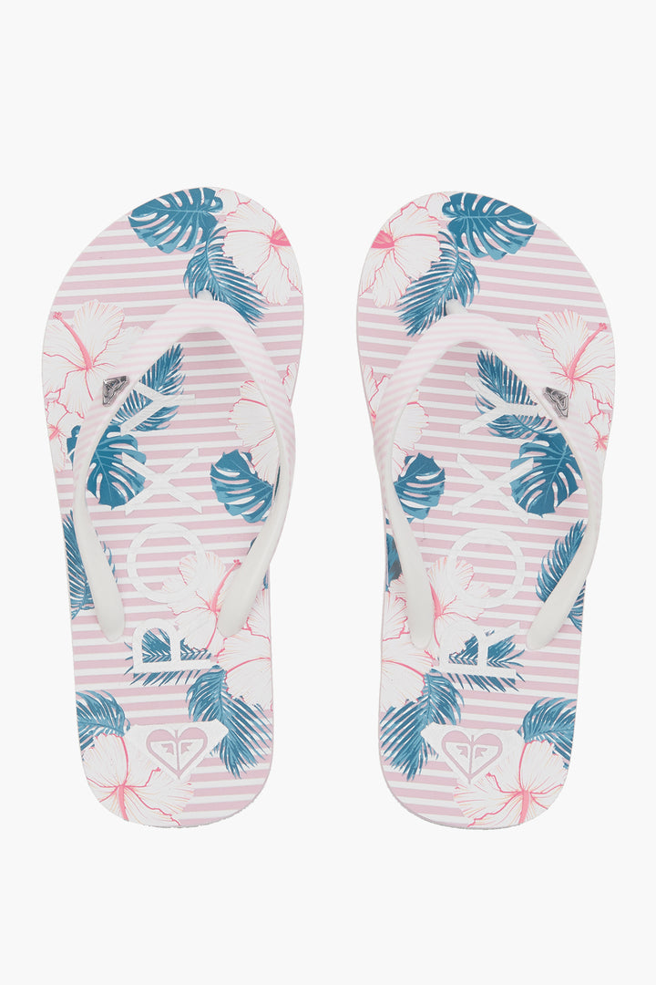 Roxy Pebbles Vii Girls Flip Flops - Pink