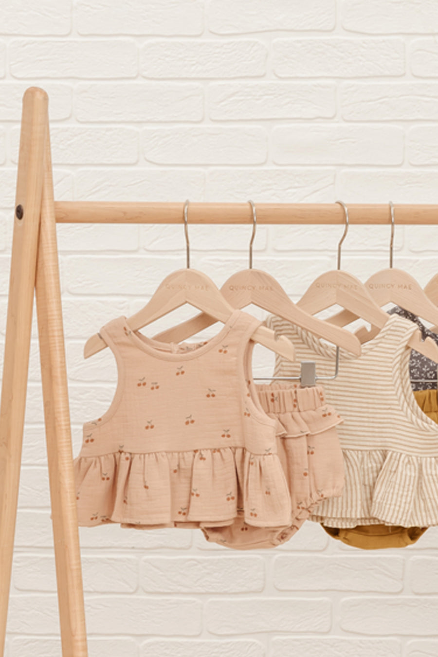 Baby Girl Shirt Quincy Mae Peplum Cherries