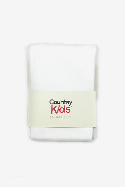 Country Kids Opaque Tights (White or Ivory)