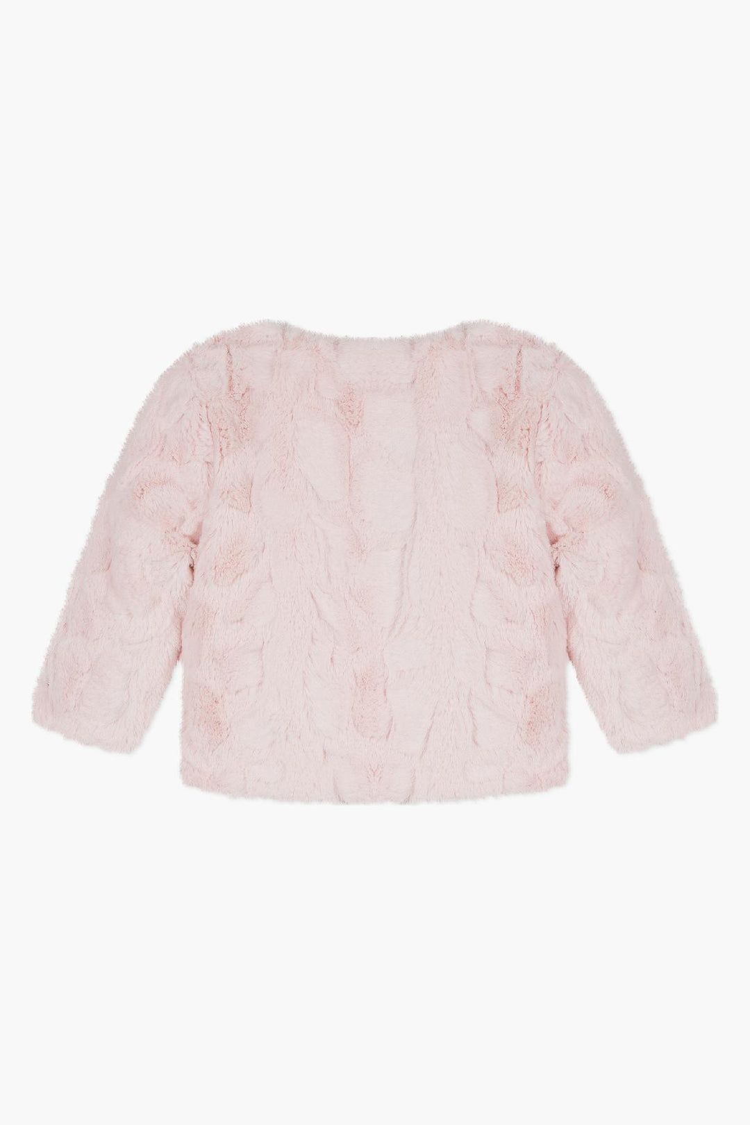 3pommes Pink Faux Fur Jacket