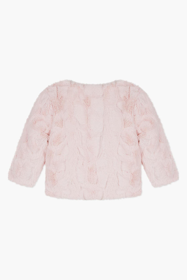 3pommes Pink Faux Fur Jacket