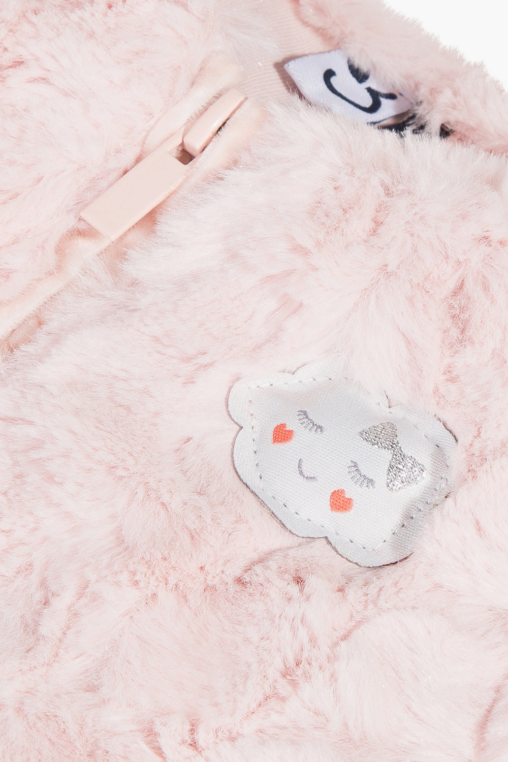 3pommes Pink Faux Fur Jacket