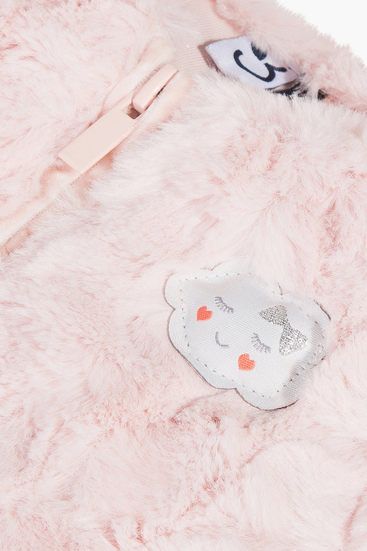 3pommes Pink Faux Fur Jacket
