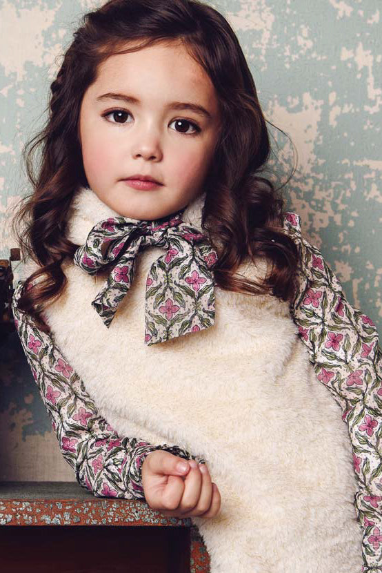 Girls Dress Imoga Poppy Ivory Clover – Mini Ruby