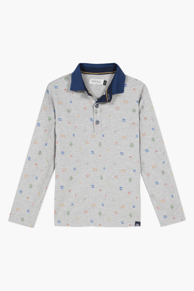 Jean Bourget Printed Boys Polo Shirt