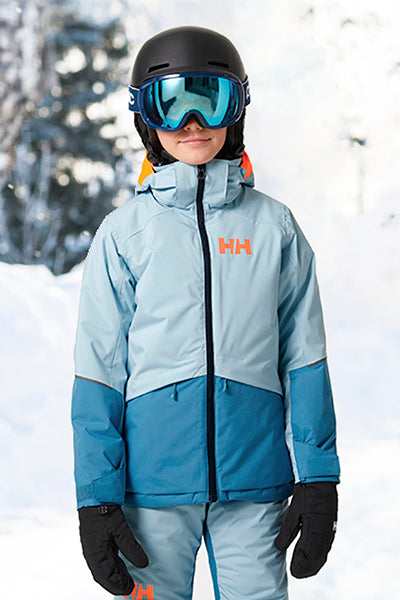 Kids Jacket Ski Helly Hansen Stellar Blue Fog