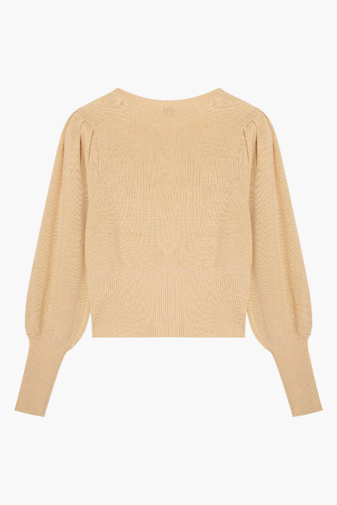 Yellow Zara Puff Sleeve Sweatshirt Plain Cotton Baby Sweatshirt