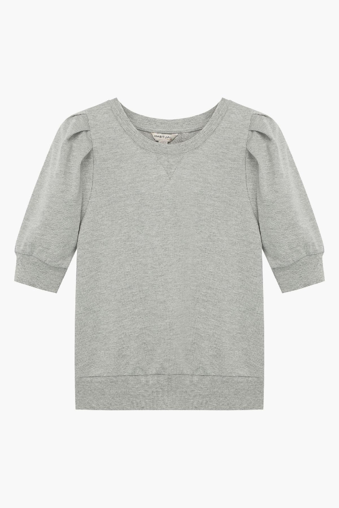 Habitual Kids Puff Sleeve Kids Sweatshirt - Grey