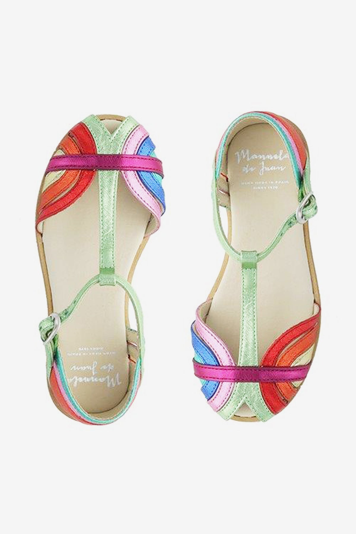 Manuela de Juan Nila Jade Girls Sandals – Mini Ruby
