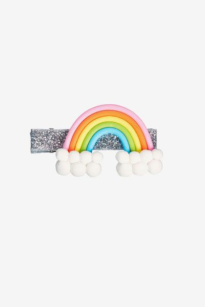 Ooahooah Rainbow and Clouds Girls Hair Clip