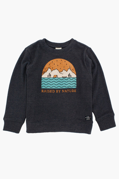 Feather 4 Arrow Raised By Nature Coastal Pullover Kids Sweatshirt