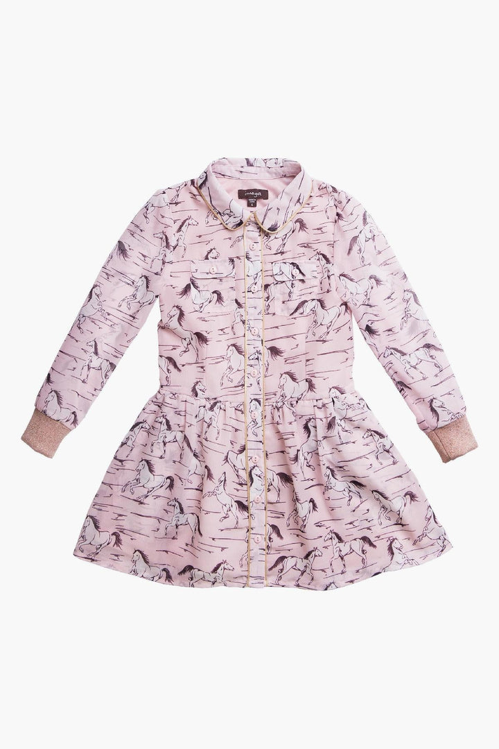 Imoga Rebecca Girls Dress  - Wild Horses