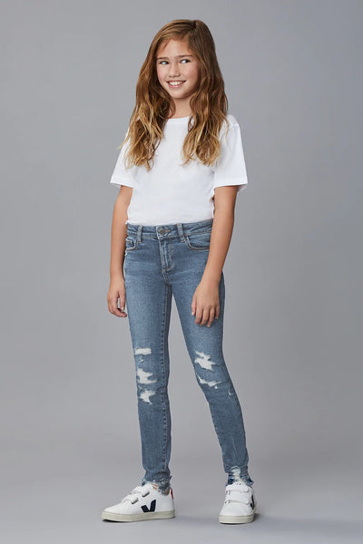 Girls Jeans DL1961 Chloe Ice Distressed