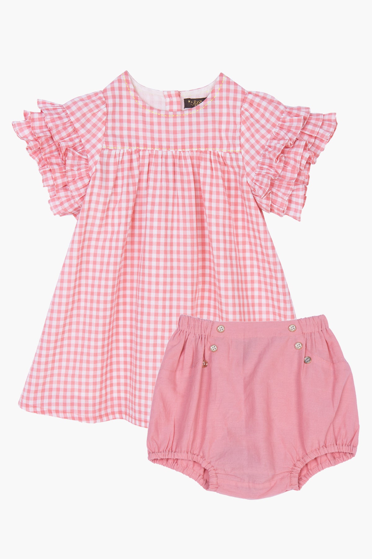 Velveteen Regina Baby Girls Dress – Mini Ruby