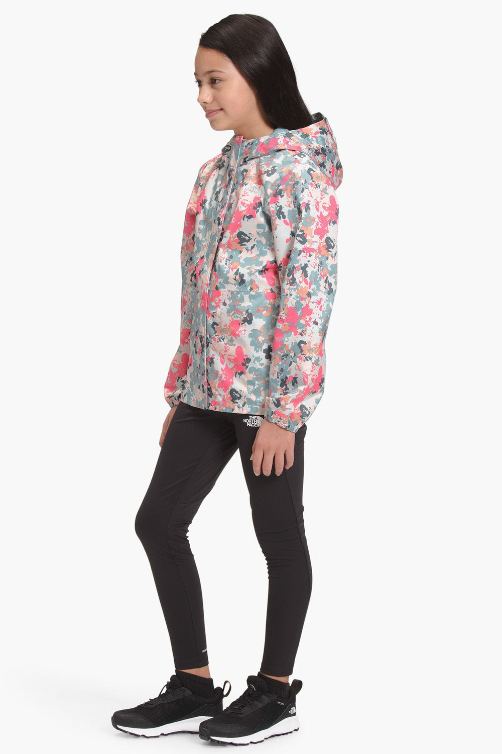 The North Face  Resolve Reflective Kids Rain Jacket - Tourmaline Floral Camo