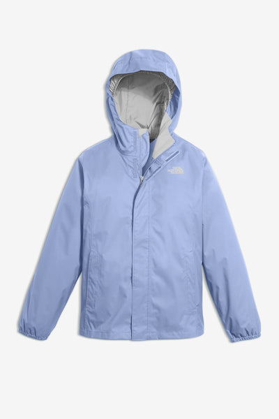 The North Face Girls' Resolve Reflective Jacket - Collar Blue