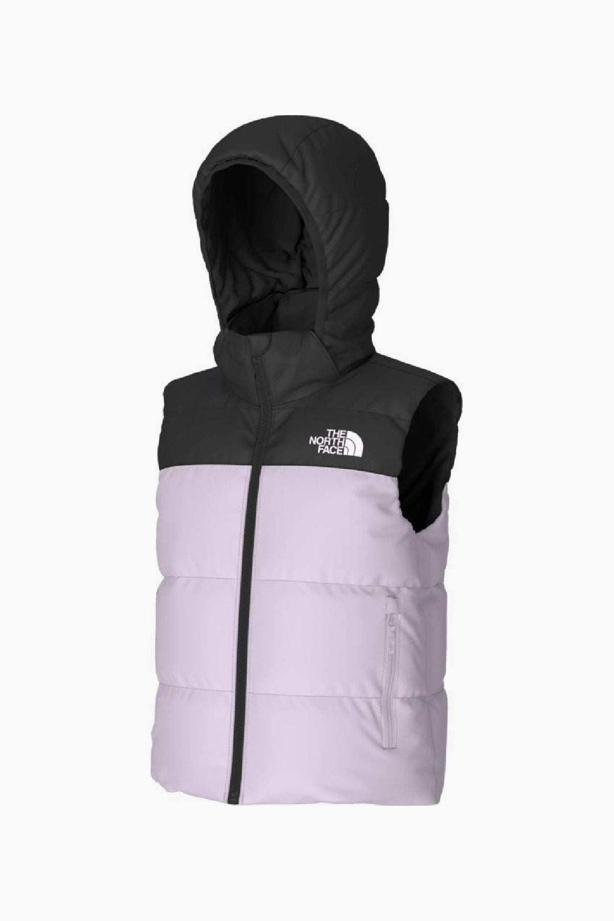 Girls Vest Down North Hooded Mini – North Face Reversible