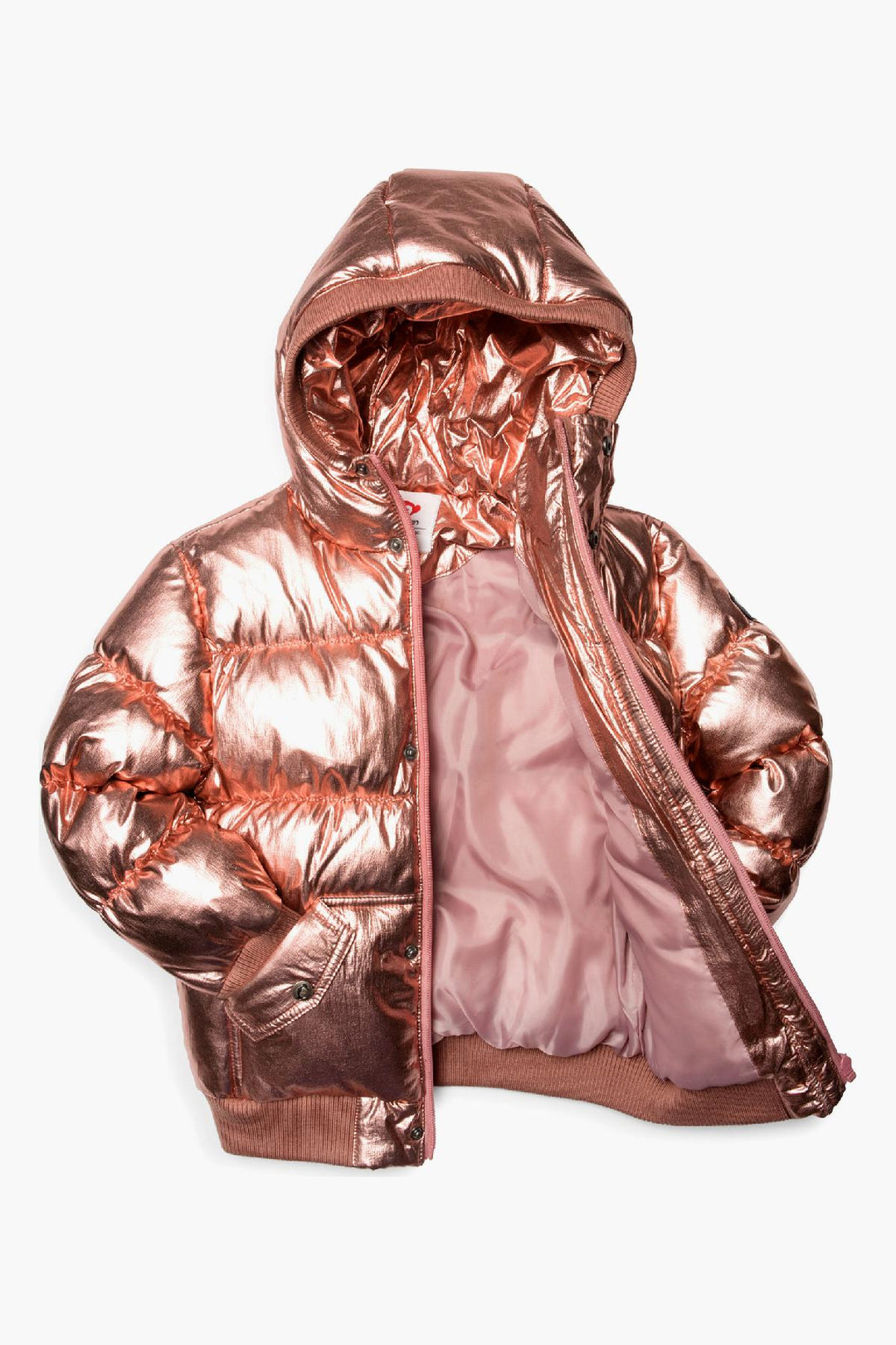Appaman Rose Gold Puffy Girls Coat Mini Ruby