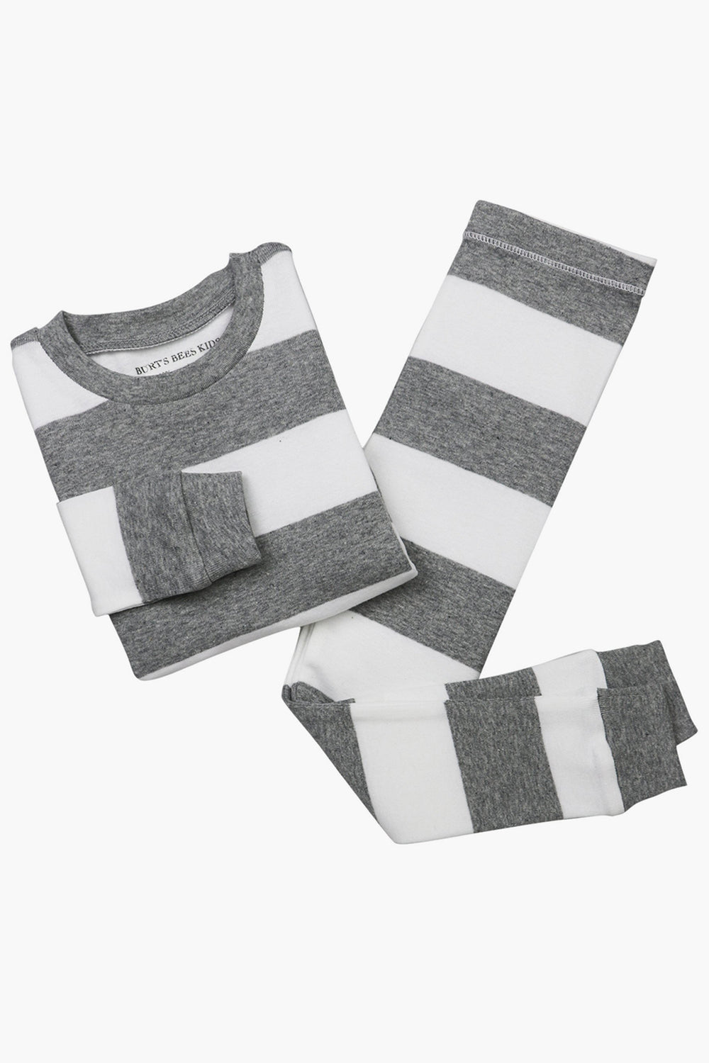 Burt's Bees Rugby Grey Stripe Pajamas