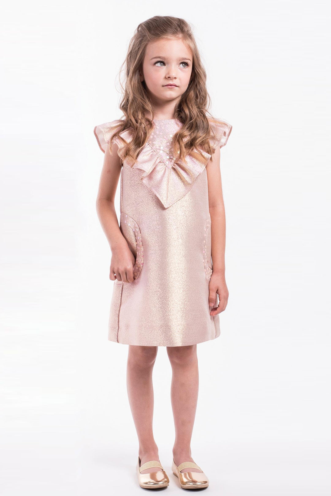Ensemble Deux Pièces Fille Imoga - Robe Et Collier - Taille 14, Gris Et Rose - Neuf Avec étiquettes