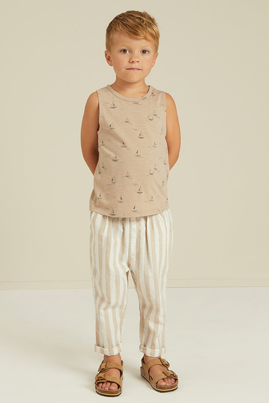 Boys T-Shirt Rylee + Cru Sailboat Tank