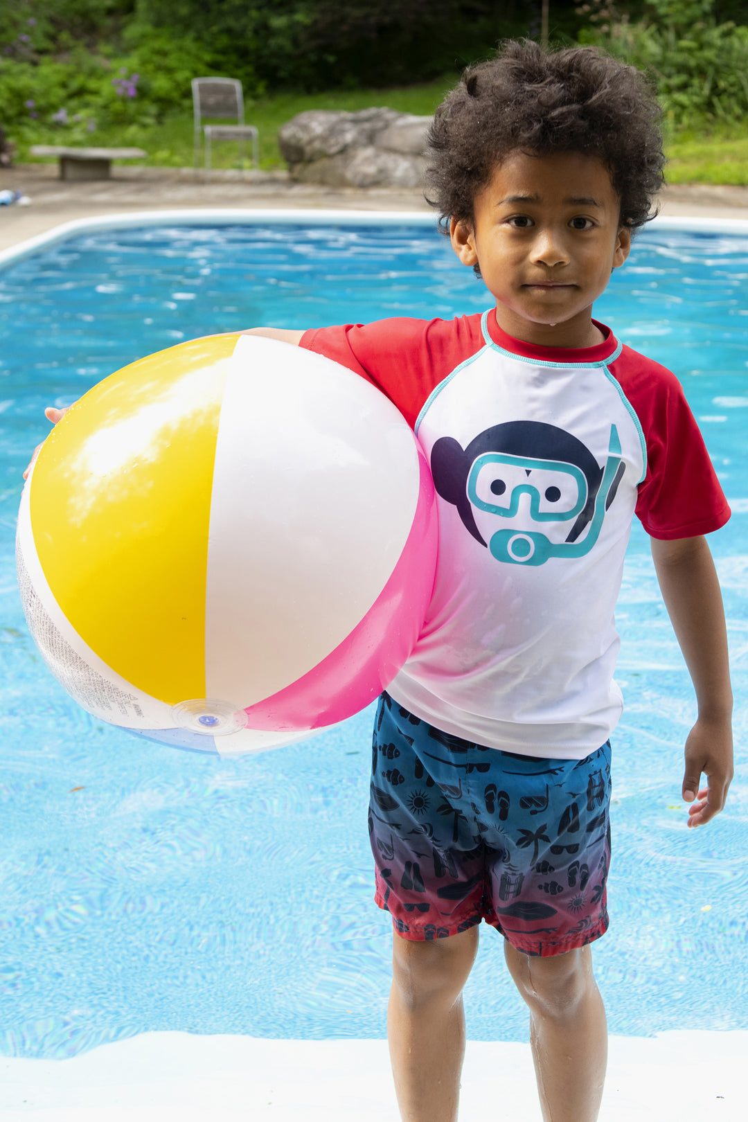 Appaman Sea Boys Swim Boardshorts Mini Ruby