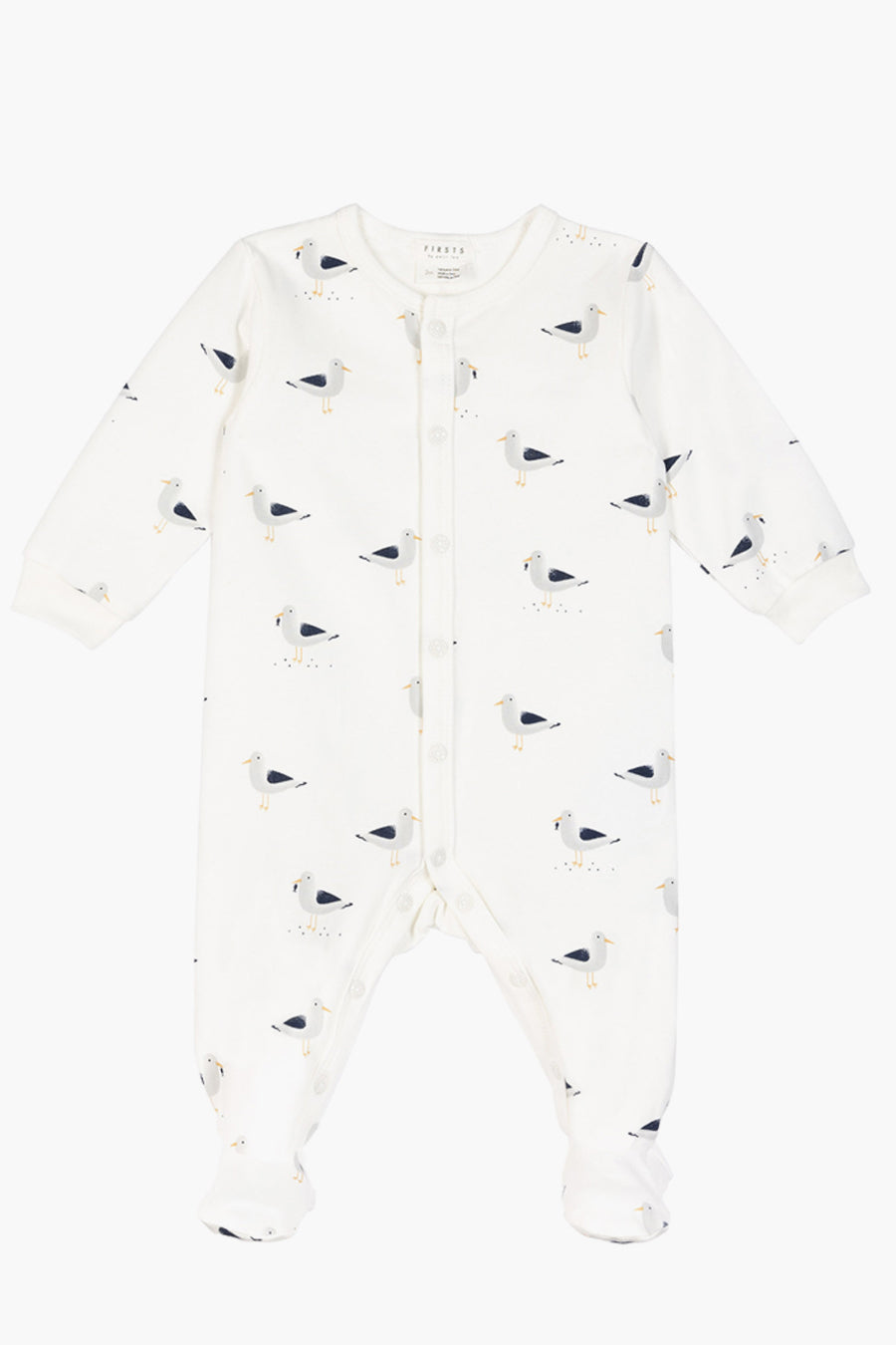 Baby Girl Sleepwear Petit Lem Seagull Footie