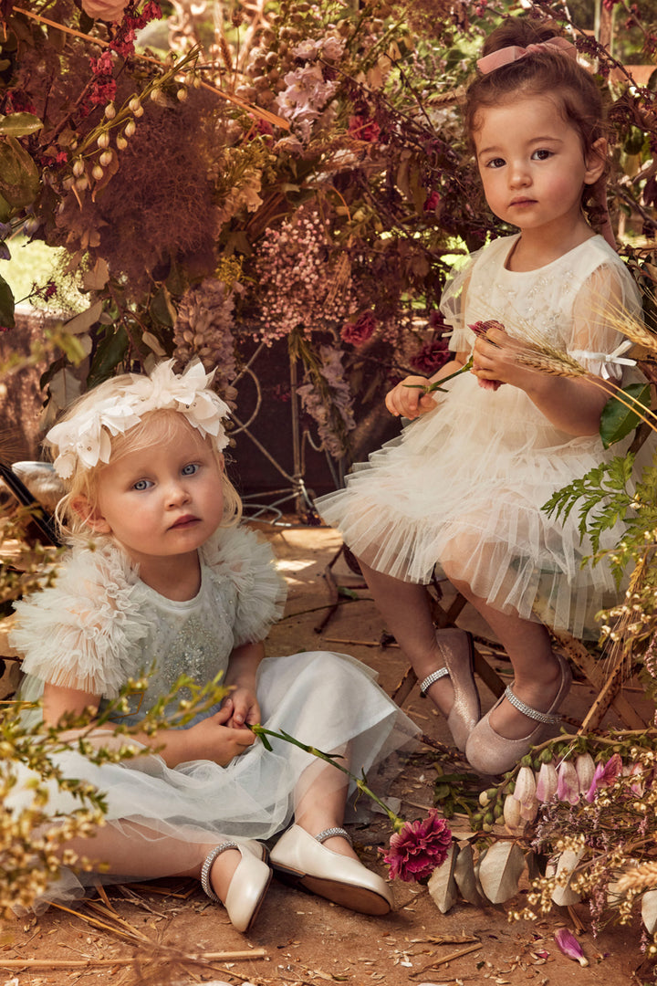 Flower Girls Dress Tutu Du Monde Sea Holly Tulle Baby Dress