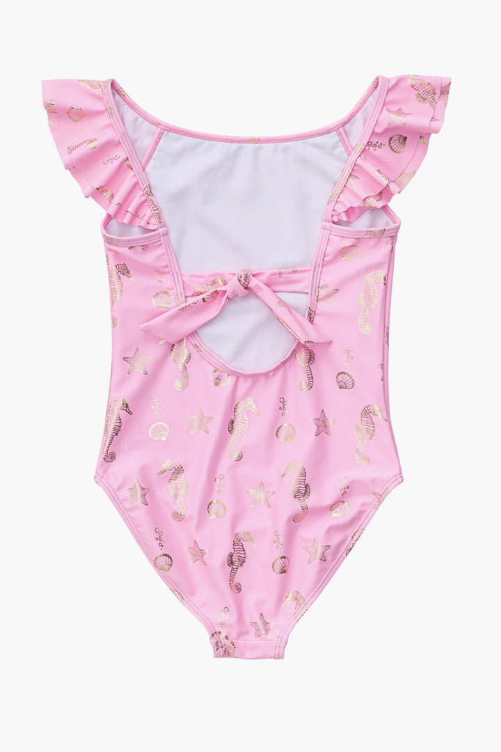 Snapper Rock Seahorse Sparkle Flutter Swimsuit