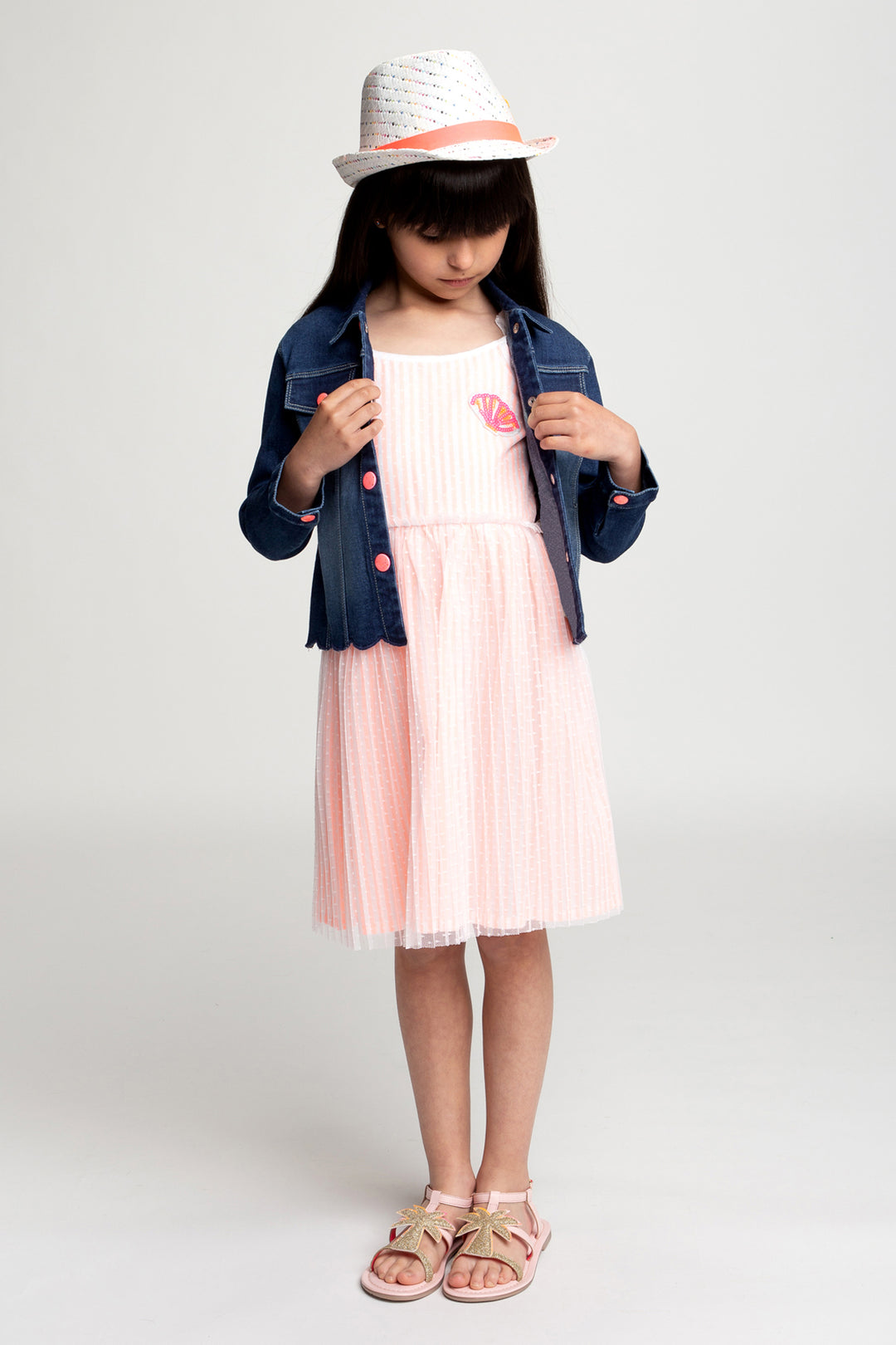 billieblush pink dress Billieblush - Girls Pink Jersey & Tulle Dress