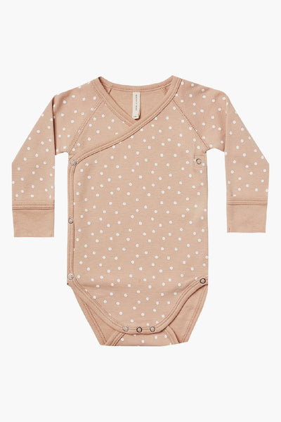 Baby Onesie Quincy Mae Side Snap  - Dots