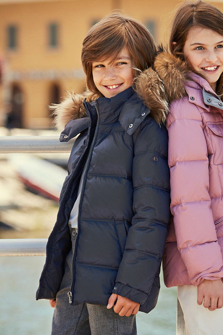 Eddie Pen Skynard Boys Parka Anthracite Size 10 left Mini Ruby