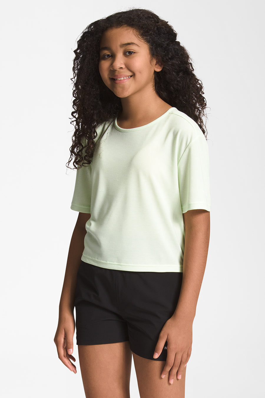 Girls Shirt North Face Sports Boxy Lime Cream