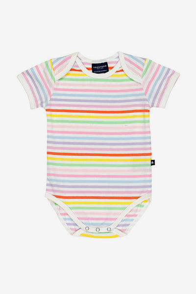 Baby Onesie Toobydoo Rainbow Striped Girls 