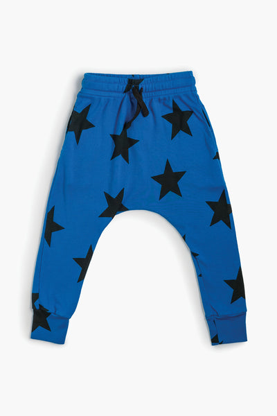 Nununu Star Baggy Kids Pants - Blue