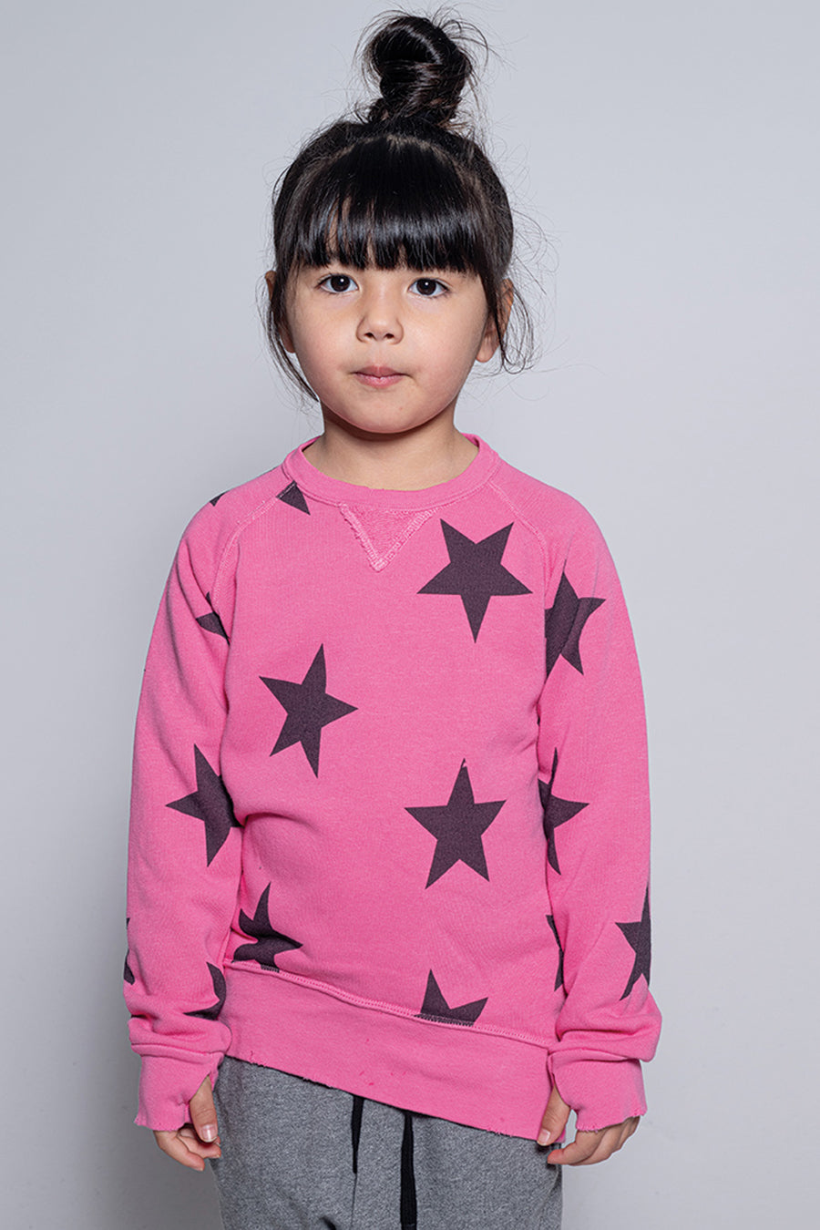 Nununu Star Kids Sweatshirt Hot Pink Mini Ruby