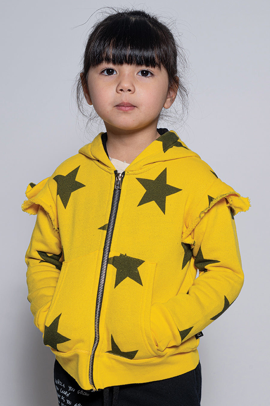 Nununu Star Ruffled Zip Girls Hoodie (Size 4/5 left) – Mini Ruby