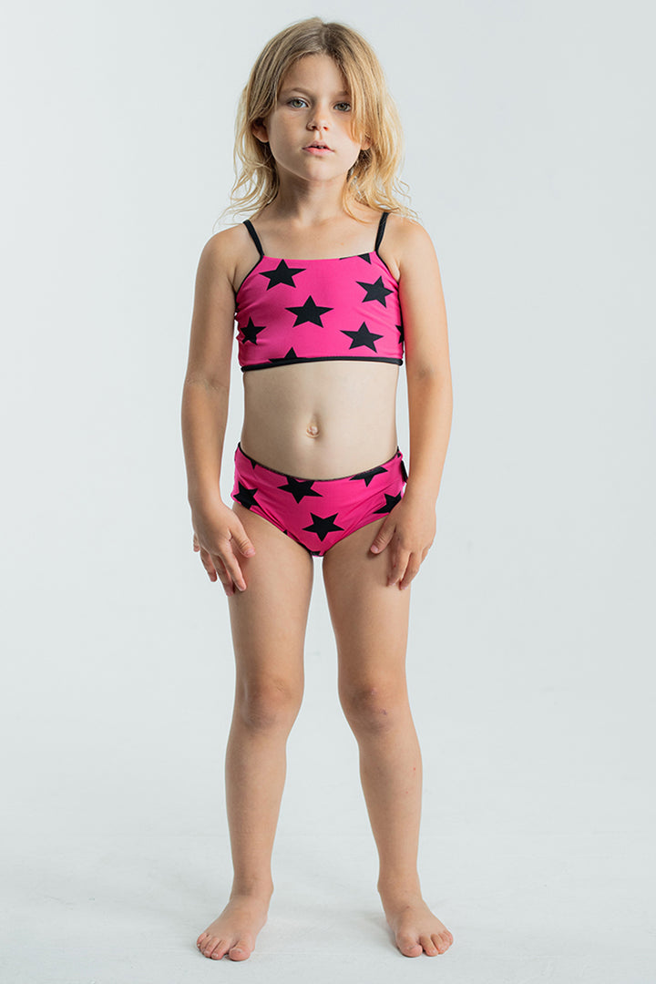 Maillot De Bain Une Pièce Fille OP – Taille 6/6X – Imprimé étoiles – Multicolore