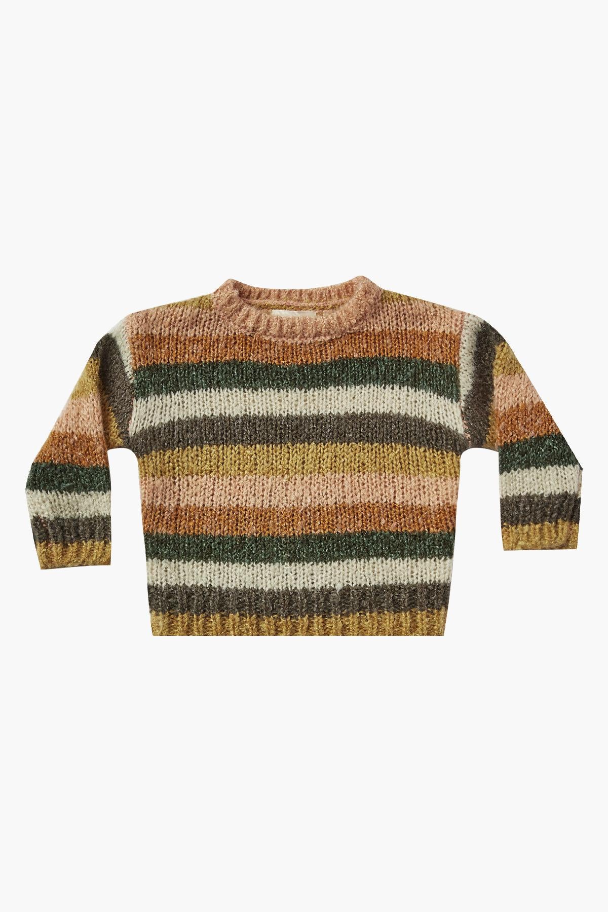 Rylee + Cru Stripe Aspen Girls Sweater – Mini Ruby