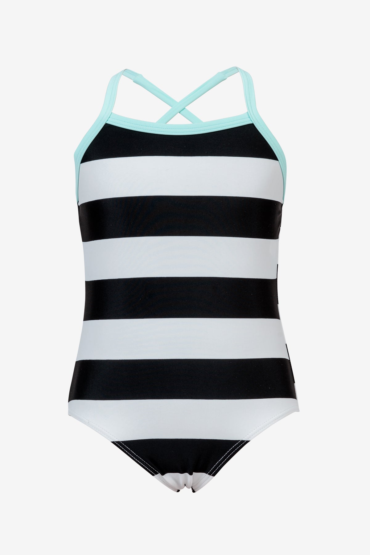 Kids Swimsuit Black White Stripe (Size 4 left) – Mini Ruby