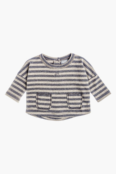 Tocoto Vintage Striped Pocket Baby Shirt