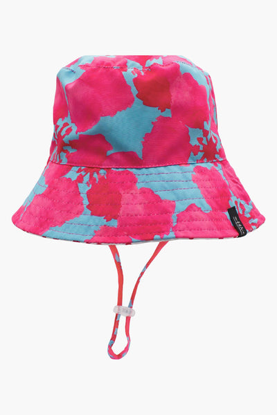 Feather 4 Arrow Suns Out Bucket Kids Hat - Hibiscus