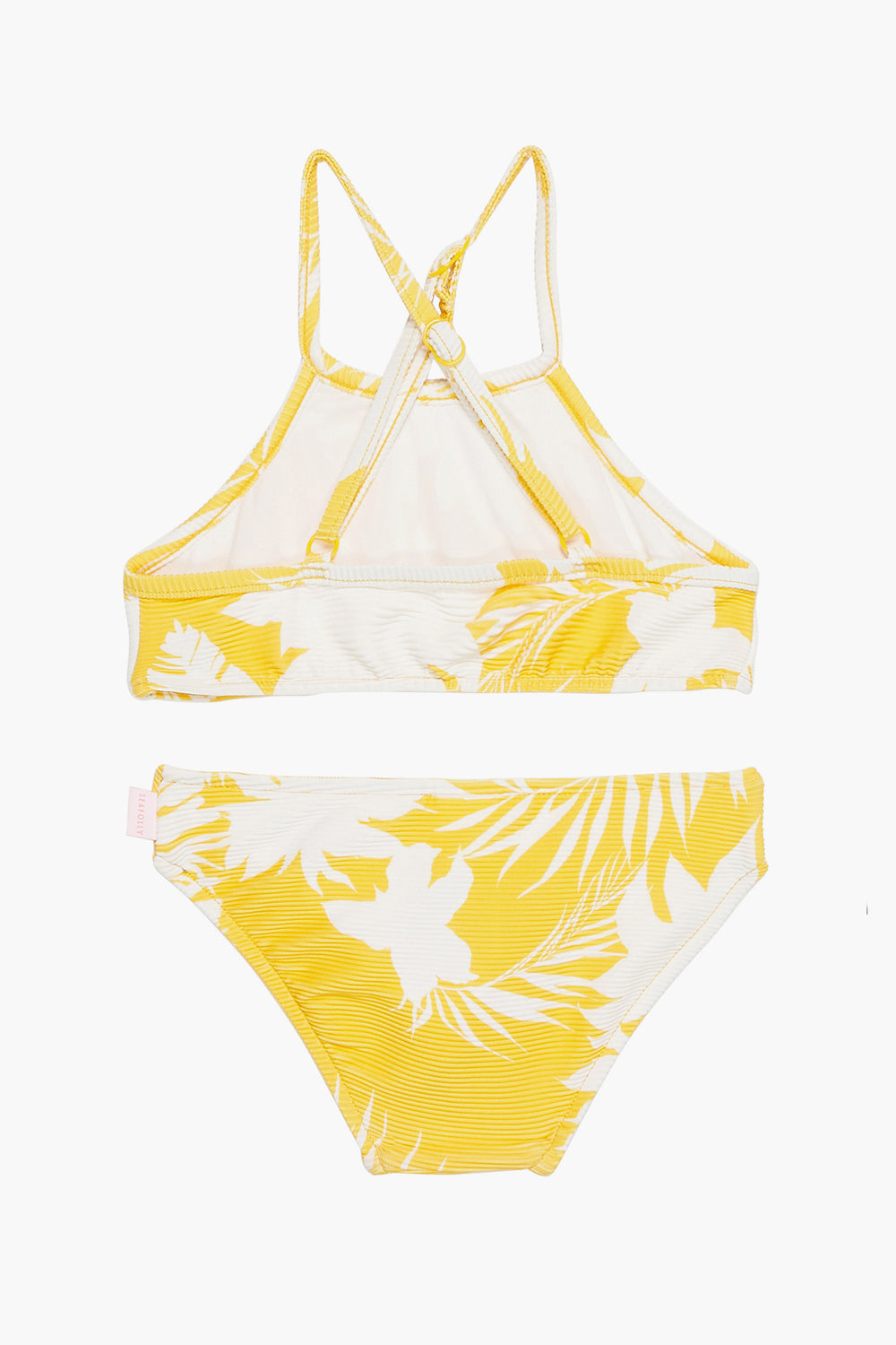 Kids Swimsuit Seafolly Sunshine Rib Girls Tankini 