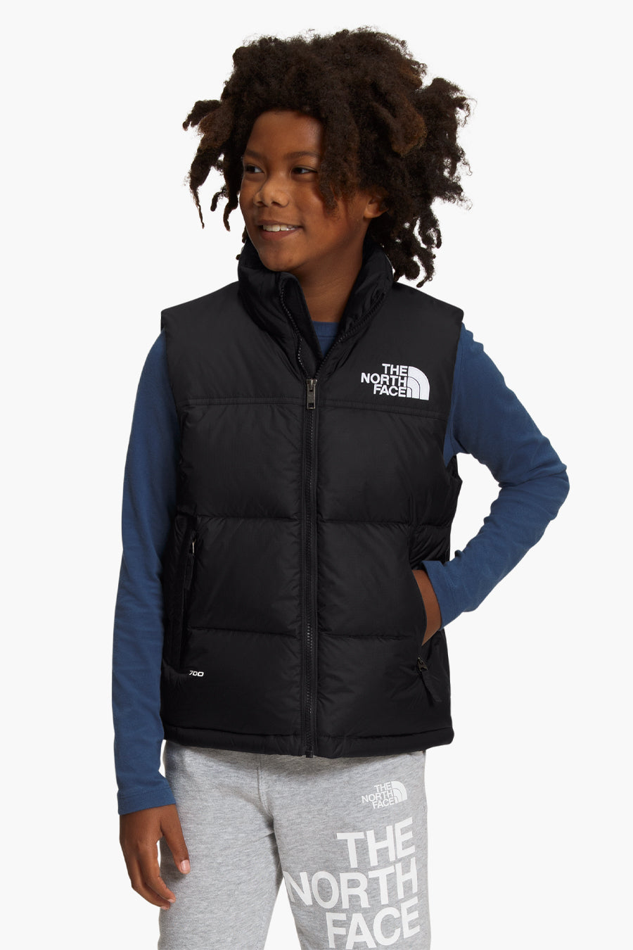 Junior north face body warmer top