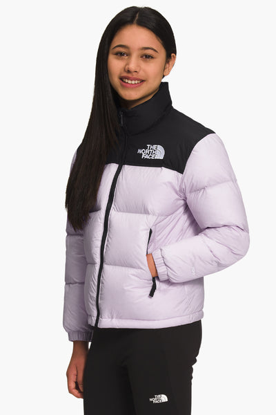 Girls Jacket - Ski North Face Teen 1996 Retro Nuptse Lavender Fog