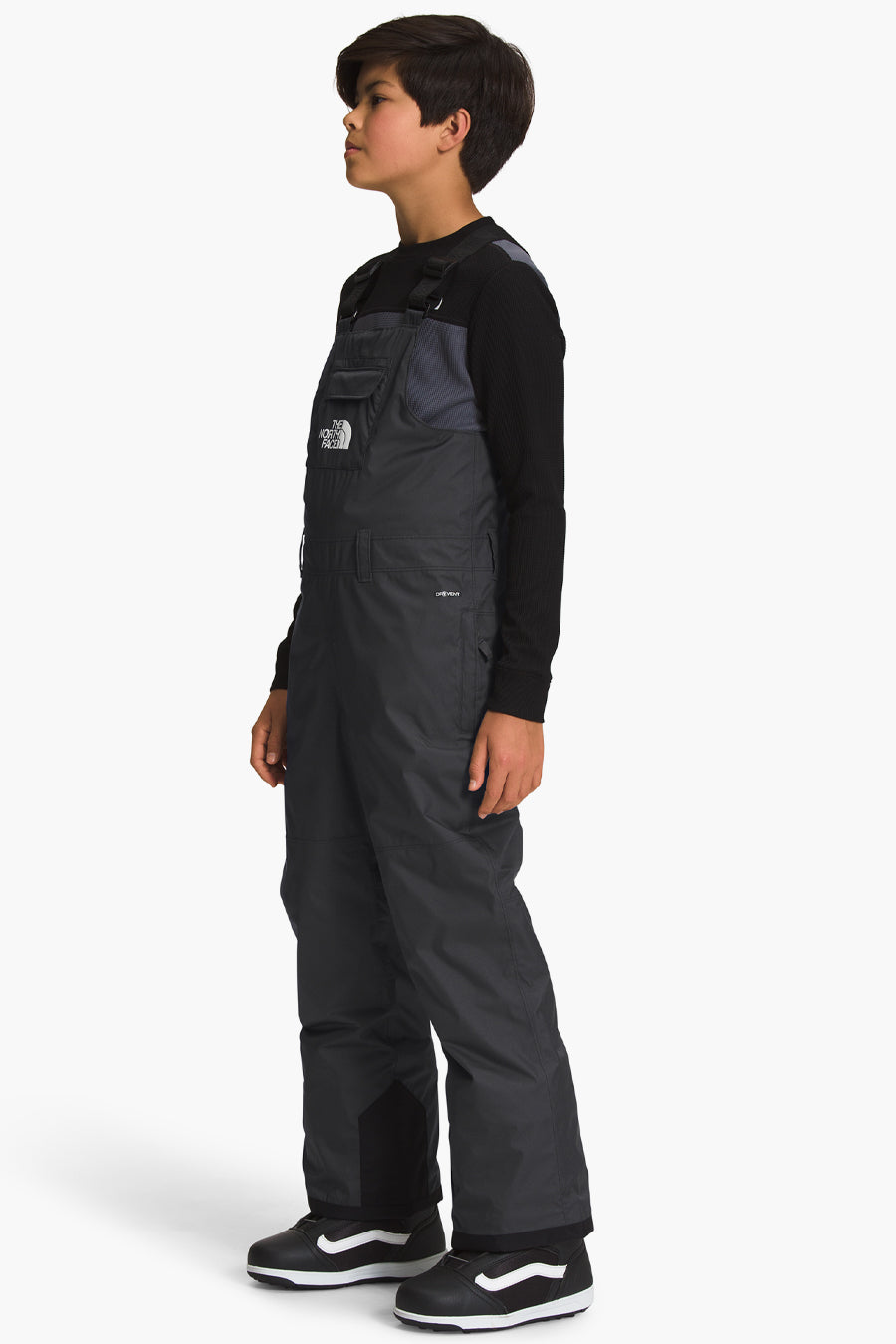 Boys Snowpants North Face Teen Freedom Bib Asphalt Grey – Mini Ruby